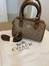 Sac Coach Beige Marron