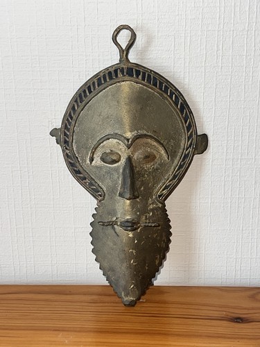 Masque africain bronze - en,