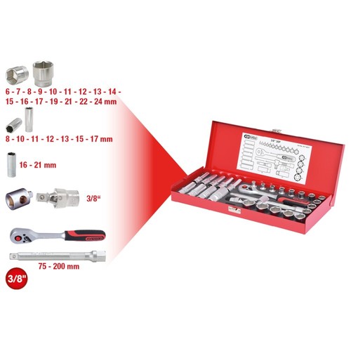 Tools coffret douilles 3 - coffret,