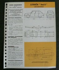 Fiche technique automobile carrosserie CITROEN Ami 8 Limousine - Break