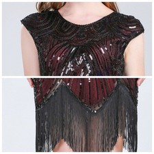 Femmes Rétro Sequin à Gland