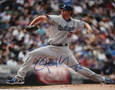 Photo dédicacée par clayton kershaw, los angeles dodgers