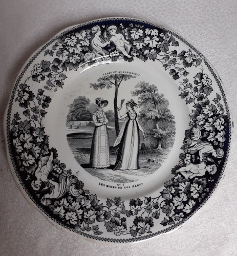 Assiette faïence creil et - creil,