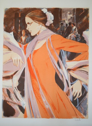 Saito saburo lithographie - -,