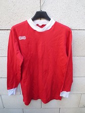 VINTAGE Maillot DUARIG porté n°13 ancien rouge trikot jersey shirt S années 80