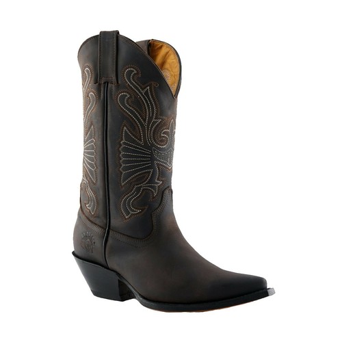 Bottes western cowboys cuir - en,
