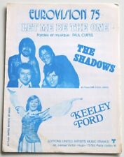 Partition sheet music SHADOWS / KEELEY FORD : Let Me Be The One 70's Eurovision