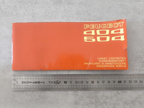 Carnet entretien peugeot - d'entretien, 404