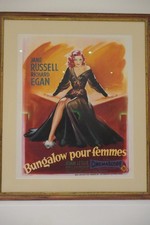Affiche originale Bungalow pour femmes 
