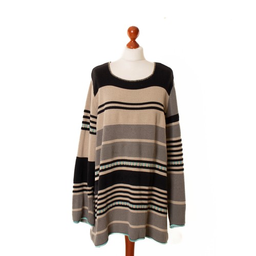 Pull rayé multicolore femme
