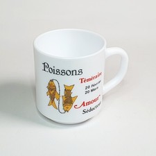 Ancien Mug Tasse Poissons