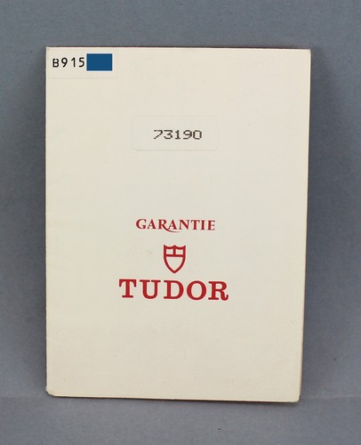 Original tudor guarantee - original,