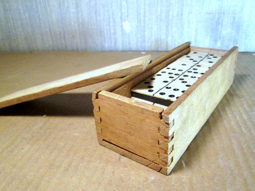Ancien jeu domino bois - ancien,