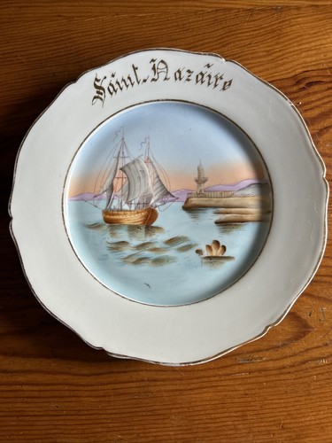 Assiette ancienne bateau ketch - assiette,