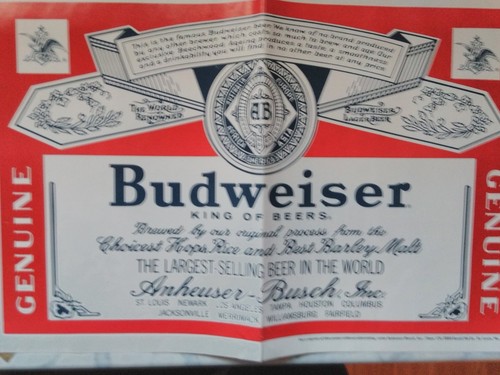 Budweiser afichettes - ,