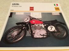 Carte moto Gilera 500 Saturno cross 1956 collection Atlas Motorcycle Italie