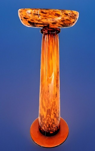 Vase coupe artistique en - ou,