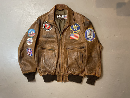 Blouson cuire schott - blouson, rare