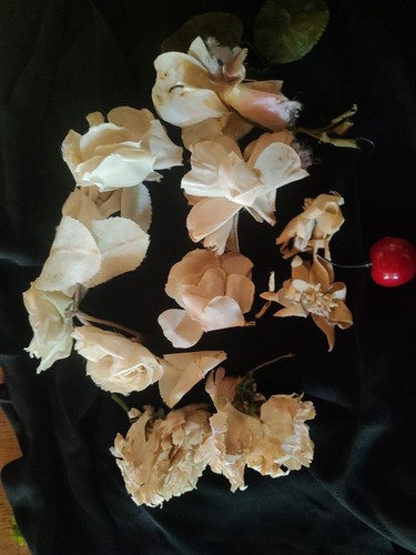 Lot fleurs tissu - fleurs,