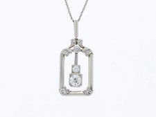 pendentif ancien diamants art