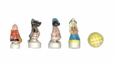 Série complète de 5 fèves Monoprix - Le petit chaperon rouge 1998