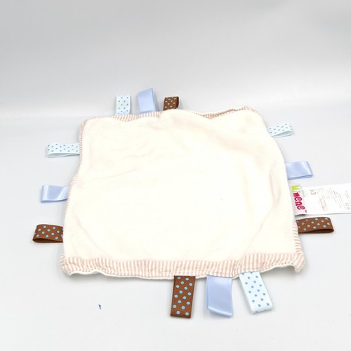 Doudou plat carré blanc - , beige