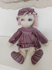 Ancienne Poupée Marie D'O en chiffon signée