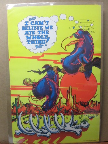 Vintage black light poster - poster, i