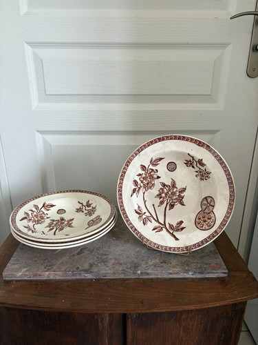 Ancien lot assiettes creuses - 4,