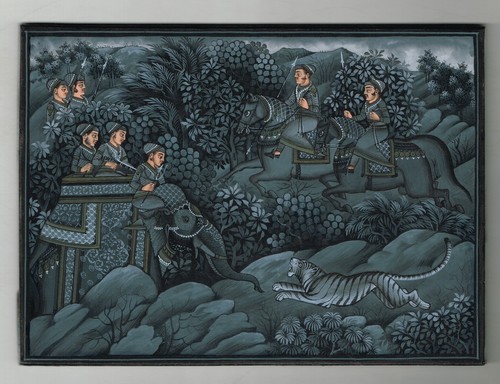 Peinture miniature moghol - peinture,