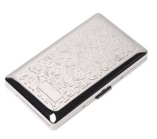 Bel étui à cigarettes de style simple en métal pour hommes et femmes pouvant ...