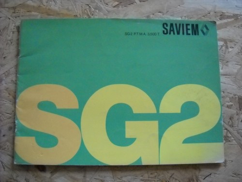 Catalogue brochure saviem sg2 - catalogue/brochure,