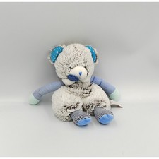 Doudou et compagnie ours pantin marron gris bleu LES CHOUPIDOUX - 33500
