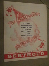 brochure BERTHOUD AGRICULTURE TRAITEMENT ARBRES VIGNE ETC