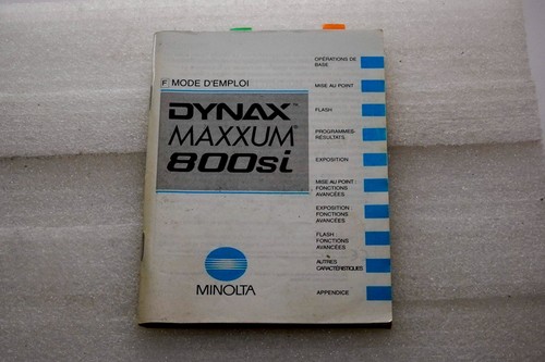 Mode emploi pour dynax - mode,