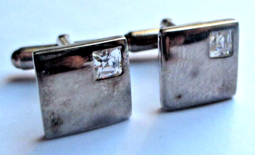 Boutons manchette argent - manchette, en