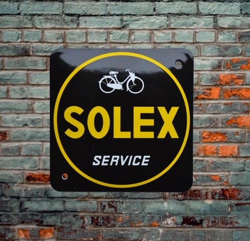 Plaque émaillée velo solex - plaque,