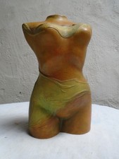Sculpture terre cuite - , patinée