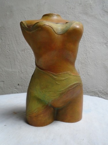 Sculpture terre cuite patinée