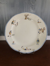 PLAT ROND EN FAÏENCE DE GIEN, " LE CIRQUE " ( D 29 cm ) (lot n°2)