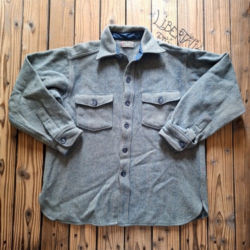 Vintage bean wool shirt - ll,