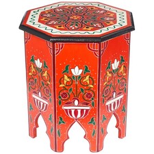 Table D'Appoint Orientale Gargar Rouge