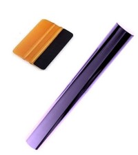 Kit bandeau pare soleil film réfléchissant violet chrome 150X20cm avec raclette