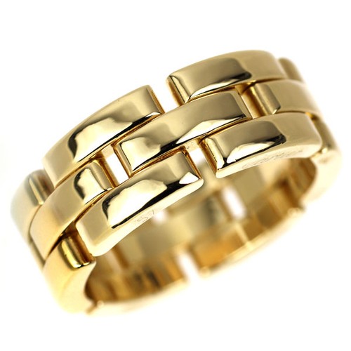 Bague cartier k18yg maillon - bague,