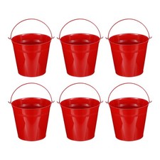 6 pièces seau métallique