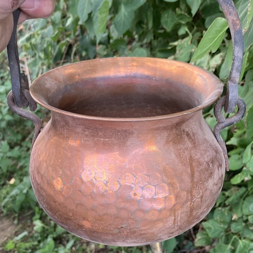 Pot marmite chaudron ancien - , en