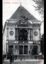 BLOIS (41) COMMERCE Ambulant CHARRETTE BOULANGERIE au THEATRE animé début 1900