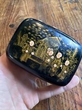 Boite Bois & Laque Asie Moine Napoleon III Japon 19 th Box