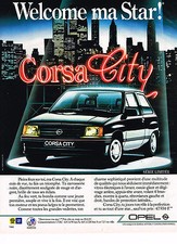 PUBLICITE ADVERTISING 044   1987   OPEL    CORSA CITY