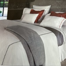 YVES DELORME ZIGZAG FIGUE drap plat / flat sheet 180 cm * 295 cm neuf